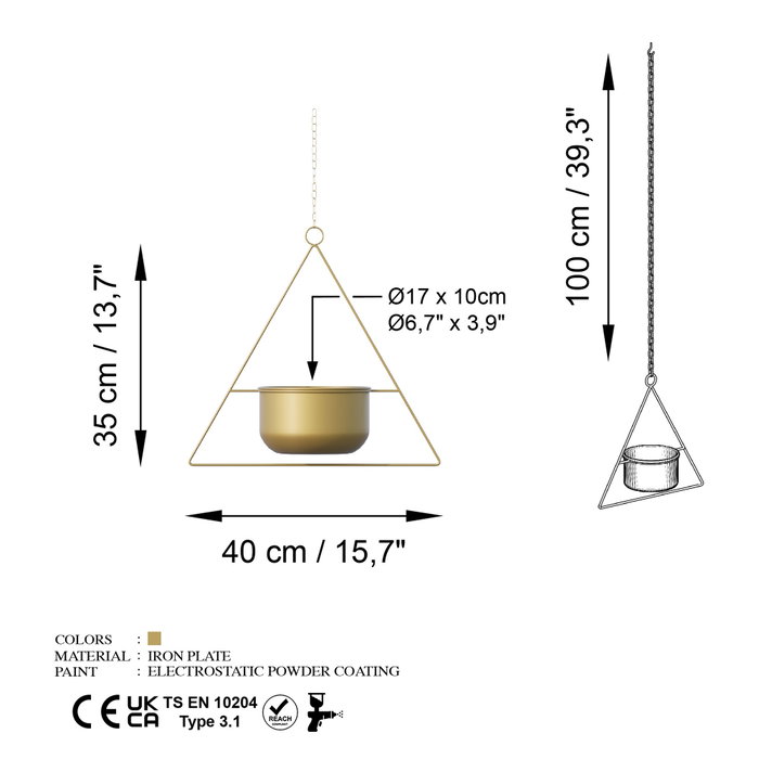 Aberto Design Harpusta - Gold